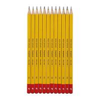 Grafietpotlood Bruynzeel Burotek 6B set à 12 stuks grijs - thumbnail