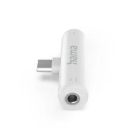Hama Audio Adapter USB C-3.5 mm Jack USB-C PD Oplaadfunctie Wit - thumbnail