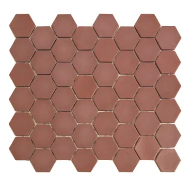 Mozaiek Valencia Hexagon Bordeaux 4,3x5,0