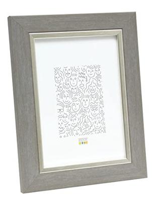 Deknudt Fotokader in lichtgrijs met zilverbies 10x15 S45VF3 Deknudt Fotokader in lichtgrijs met zilverbies 10x15 S45VF3