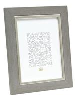 Deknudt Fotokader in lichtgrijs met zilverbies 10x15 S45VF3 - thumbnail
