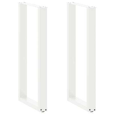 Bartafelpoten 2 st U-vormig 40x(100-101) cm staal wit