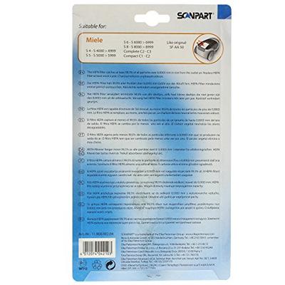 ScanPart 1190000204 Stofzuigerfliter voor afvoer ScanPart 1190000204 Stofzuigerfliter voor afvoer