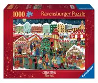 Ravensburger puzzel Christmas Market - 1000 stukjes - thumbnail