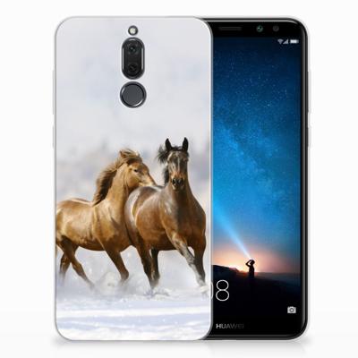 Huawei Mate 10 Lite TPU Hoesje Paarden Huawei Mate 10 Lite TPU Hoesje Paarden