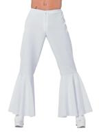 Hippie broek bi-stretch man wit - thumbnail