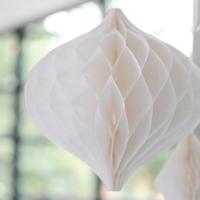 Ginger Ray BW-435 Honeycombs Wit - thumbnail