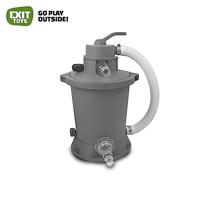 EXIT Black Leather zwembad - 450 x 122 cm - met zandfilterpomp, trap en overkapping - thumbnail