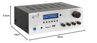 Dynavox VT-80 MK Stereoversterker 2 x 75 W Wit USB - thumbnail