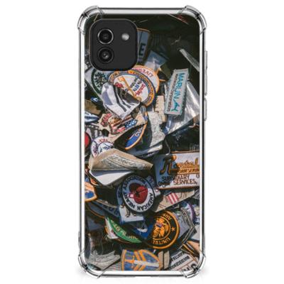 Samsung Galaxy A03 Anti-shock Hoesje met foto Badges Samsung Galaxy A03 Anti-shock Hoesje met foto Badges