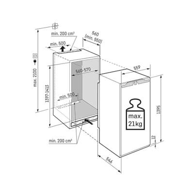Liebherr IRBc 4521-22 Inbouw koelkast met vriesvak