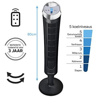Honeywell HY254E4 Torenventilator Zwart - thumbnail