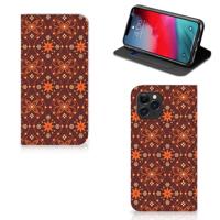 Apple iPhone 11 Pro | Hoesje met Magneet | Batik Brown - thumbnail