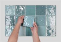 Wandtegel groen Terre D&apos;Azur Maroc 11,5x11,5cm vert mix glans - thumbnail