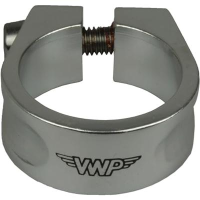 VWP zadelpenklem 28,6mm inbusbout aluminium zilver