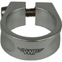 VWP zadelpenklem 28,6mm inbusbout aluminium zilver - thumbnail