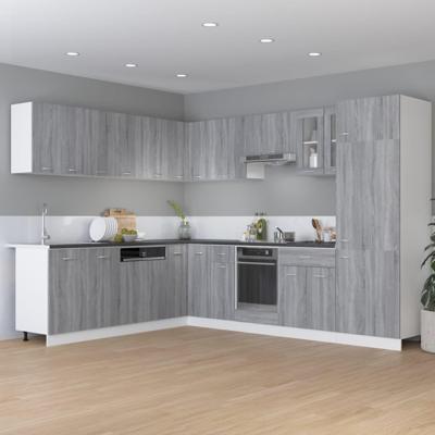 Onderkast met lade Lyon 60x46x81,5 cm bewerkt hout grijs sonoma