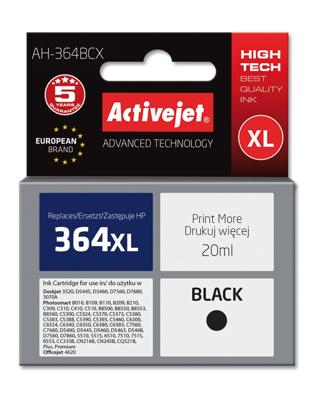 Activejet AH-364BCX inkt (ter vervanging van HP 364XL CN684EE; Premium; 20 ml; zwart)