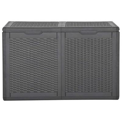 Tuinbox 180 L PP rattan zwart Tuinbox 180 L PP rattan zwart