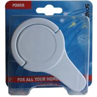 Scanpart Stekker Met Ra Plat Haaks Wit - thumbnail