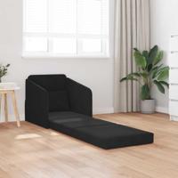 Vouwsofa Bed Zwart 65 x 80 x 83 cm Fluweel - thumbnail