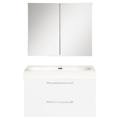 Differnz Somero badmeubel set met spiegelkast FSC 60 cm hoogglans wit