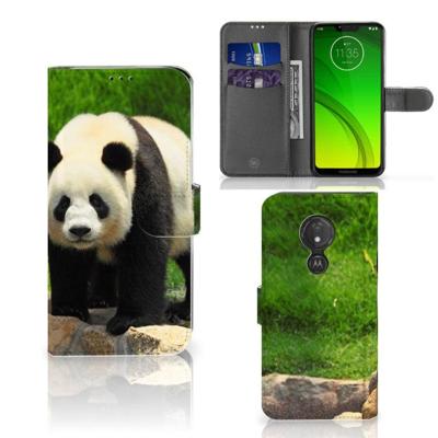 Motorola Moto G7 Power | Telefoonhoesje | Met pasjeshouder | Panda