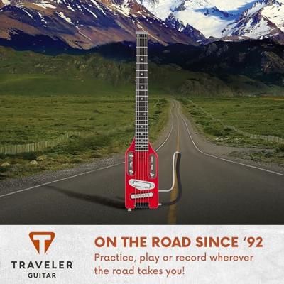 Traveler Guitar Ultra-Light Electric Torino Red met gigbag