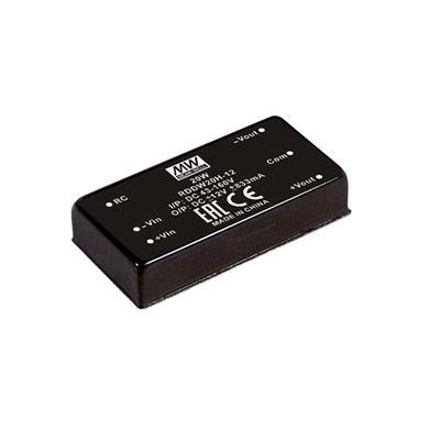 MEAN WELL RDDW20F-12 DC/DC-converter 835 mA 20 W Aantal uitgangen: 2 x Inhoud 1 stuk(s)