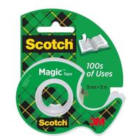 Plakband scotch magic 810 19mmx15m + plakbandh | 12 stuks - thumbnail