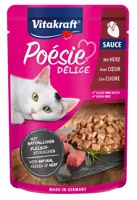 Vitakraft Poésie Délice hart in saus 85g - thumbnail