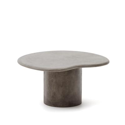 Kave Home Organische Salontafel 'Macarella' Beton, 83 x 77cm, kleur Grijs Kave Home Organische Salontafel 'Macarella' Beton, 83 x 77cm, kleur Grijs