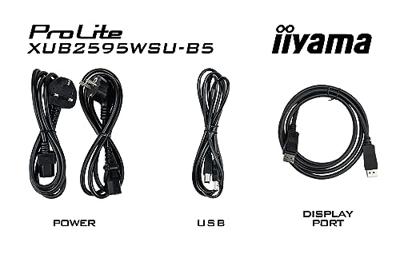 Iiyama Prolite XUB2595WSU-B5 LED-monitor Energielabel F (A - G) 63.5 cm (25 inch) 1920 x 1200 Pixel 16:10 4 ms HDMI, DisplayPort, Hoofdtelefoon (3.5 mm