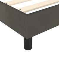 Boxspringframe fluweel donkergrijs 120x200 cm - thumbnail