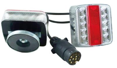 Berger & Schröter Verlichtingsset 13-polig Knipperlicht, Remlicht, Kentekenverlichting, Achterlicht Rechts, Links 12 V Transparant Helder glas, Incl.