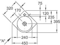 Geberit Renova compact hoekfontein 45cm 1 kraangat met overloop wit 276132000 - thumbnail