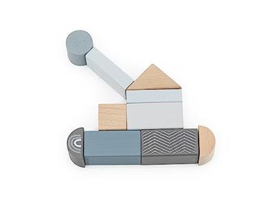 Label Label Houten blokken 50 stuks blauw
