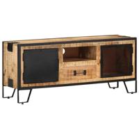 Tv-meubel 110x31x46 cm ruw mangohout - thumbnail