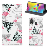 Samsung Galaxy M20 | Hoesje maken | Flamingo Triangle - thumbnail