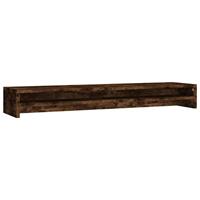 VidaXL Monitorstandaard 100x24x13 cm bewerkt hout gerookt eikenkleurig - thumbnail