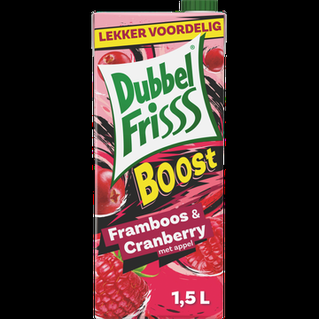 DubbelFrisss Boost Framboos Cranberry 1,5L bij Jumbo