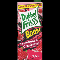 DubbelFrisss Boost Framboos Cranberry 1,5L bij Jumbo - thumbnail