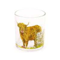 Jan Pashley Highland Koe Set 2 glazen Drinkglazen 250ml - thumbnail