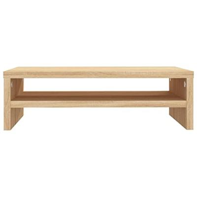 Monitorstandaard 42x24x13 cm spaanplaat sonoma eikenkleurig