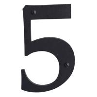 HDD Pro Huisnummer 5 Retro Zwart - thumbnail