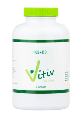 Vitamine K2 (MK7) + D3 60 Capsules