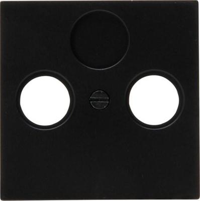 Enzo Kopp hk07 pure mat zwart afdekplaat voor coax - 4624540