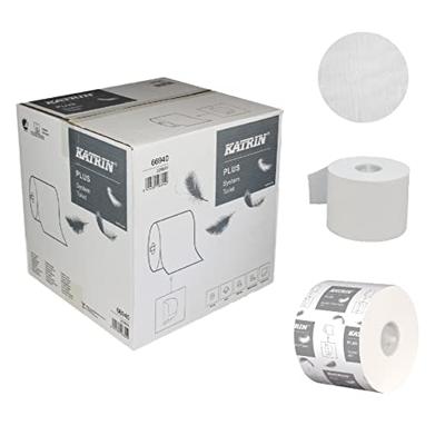 Katrin Plus toiletpapier voor dispensers, 2-laags, 800 vellen, pak van 36 rollen