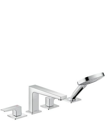 Hansgrohe Metropol 4-gats badrandcombinatie, chroom Hansgrohe Metropol 4-gats badrandcombinatie, chroom