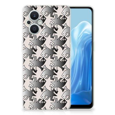 OPPO Reno8 Lite TPU Hoesje Salamander Grey OPPO Reno8 Lite TPU Hoesje Salamander Grey